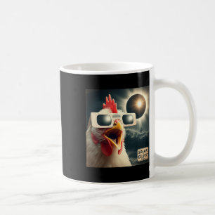 Selfie Chicken Kids Mens Solar Eclipse Coffee Mug