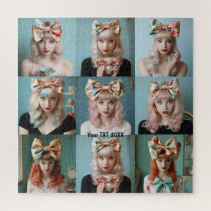 Selfie Insta 9 photo template 3 by 3 Jigsaw Puzzle