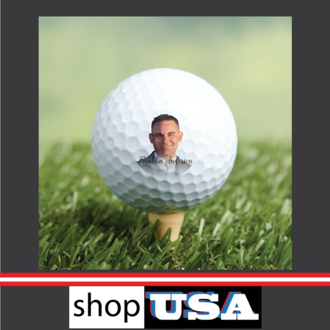 Selfie Monogram ⛳ Amazing Photo Golf Balls (Creator Uploaded)