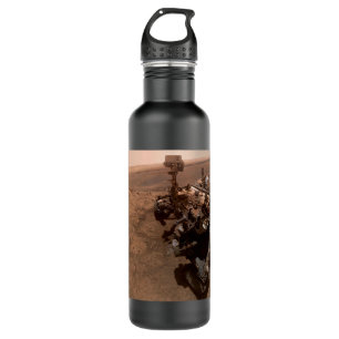 Selfie of Mars Curiosity Red Martian Landscape 710 Ml Water Bottle