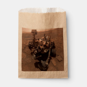 Selfie of Mars Curiosity Red Martian Landscape Favour Bag