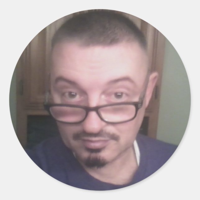 Selfie Photo taken 12-20-15 Classic Round Sticker (Front)
