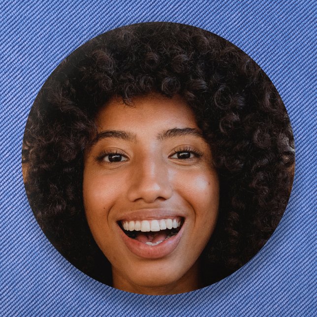 Selfie Photo Upload | Your Face Fun Party 6 Cm Round Badge (Creator Uploaded)