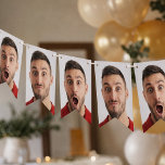 Selfie Photo Upload | Your Face Fun Party Bunting<br><div class="desc">A fun template to upload your photo for super fun party decor or birthday gift! Simply add your photo to make your own custom bespoke design for any party,  celebration or special occasion!</div>