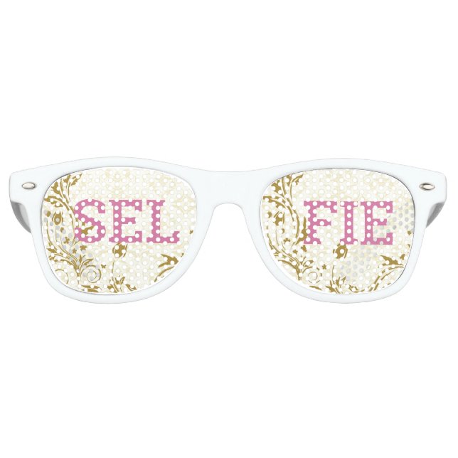 SELFIE retro Shades / Fun Party Sunglasses (Front)