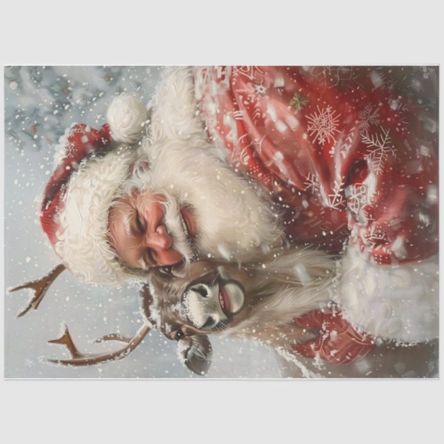Selfie Santa Tissue Paper (Front)