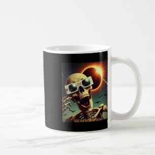 Selfie Skeleton Kids Mens Solar Eclipse 1 Coffee Mug
