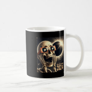 Selfie Skeleton Kids Mens Solar Eclipse 2 Coffee Mug