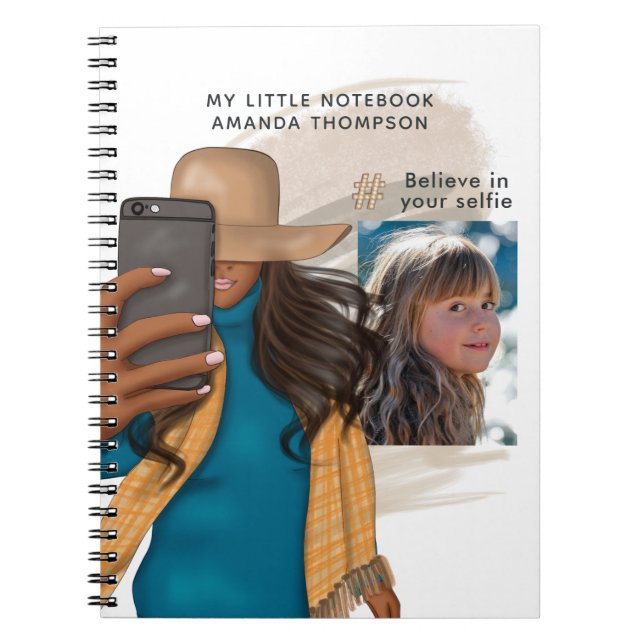 Selfie themed Add Photo Notebook (Front)
