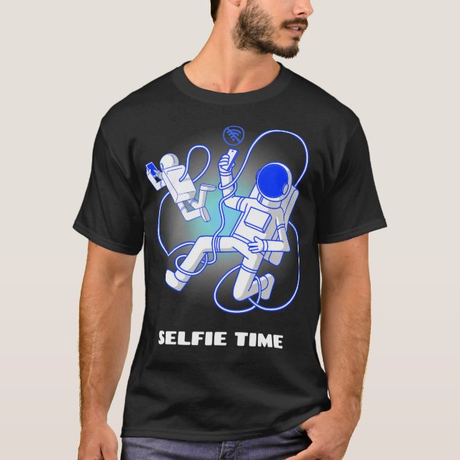 Selfie Time Astronaut T-Shirt (Front)