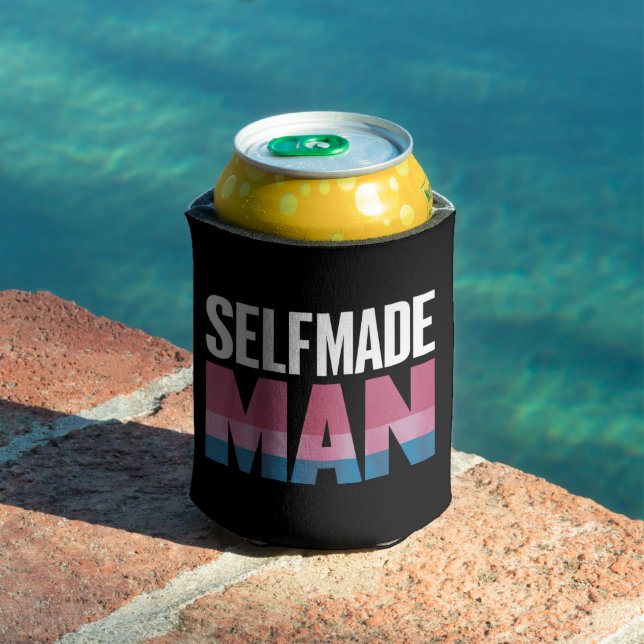 Selfmade Man Transgender Trans Pride Flag Transsex Can Cooler (In Situ Pool)