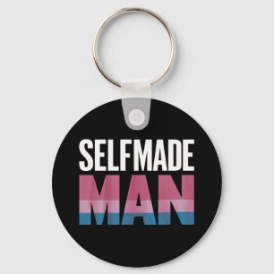 Selfmade Man Transgender Trans Pride Flag Transsex Key Ring