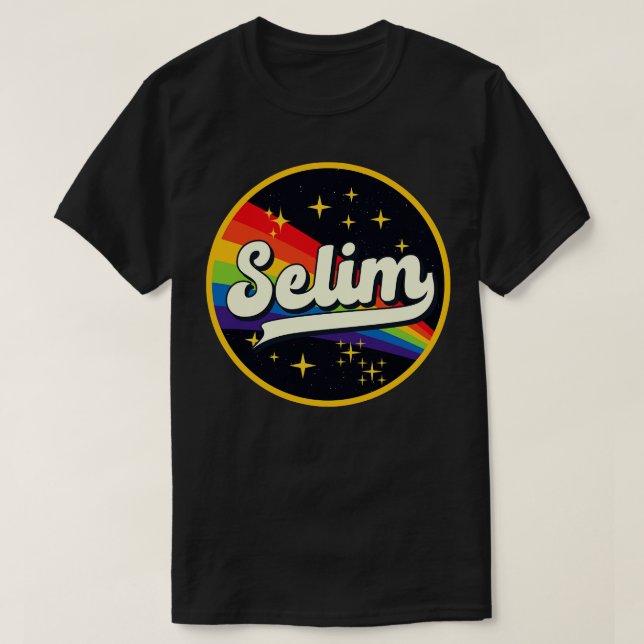 Selim Rainbow In Space Vintage Style T-Shirt (Design Front)