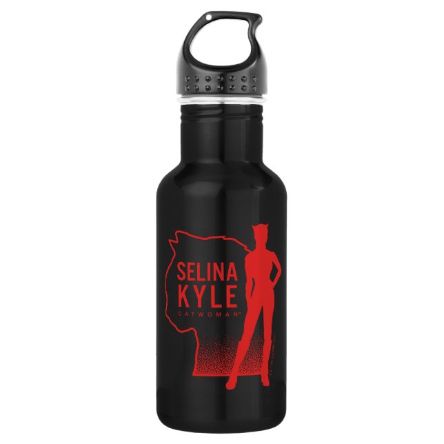 Selina Kyle Catwoman Outline Logo 532 Ml Water Bottle (Front)