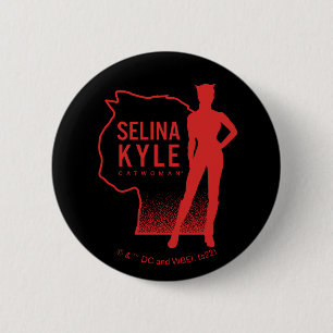 Selina Kyle Catwoman Outline Logo 6 Cm Round Badge