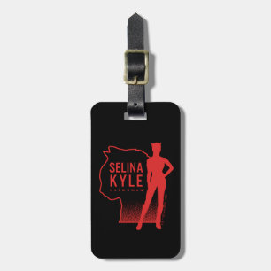Selina Kyle Catwoman Outline Logo Luggage Tag