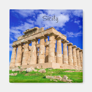 Selinunte temple in  Sicily Magnet