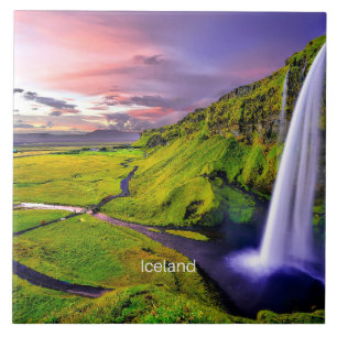 Seljalandfoss, Iceland Ceramic Tile