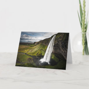 Seljalandsfoss Waterfall Iceland Card