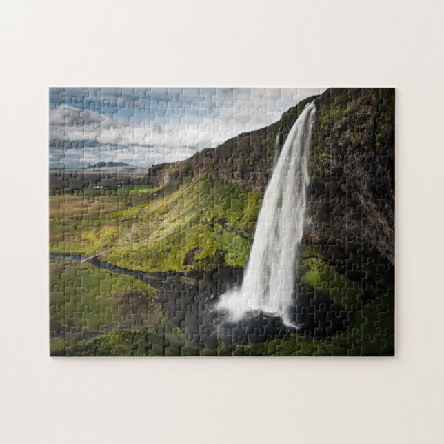 Seljalandsfoss Waterfall | Iceland Jigsaw Puzzle (Horizontal)