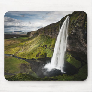 Seljalandsfoss Waterfall Iceland Mouse Pad