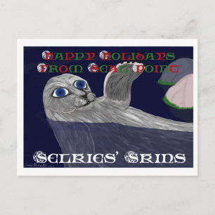 Selkies' Skins Holiday Postcard