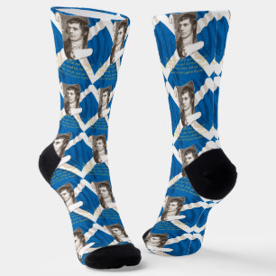 Selkirk Grace Burns Night Quote And Saltire Socks