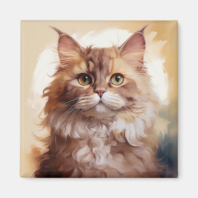 Selkirk Rex Breed Of Cat Magnet (Front)