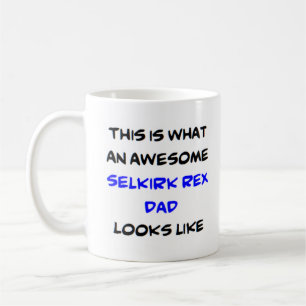 selkirk rex dad, awesome coffee mug