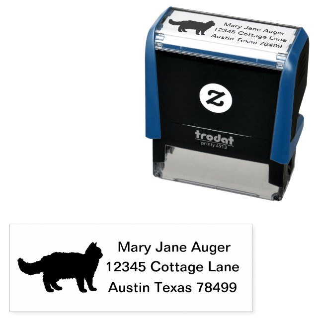 Selkirk Rex Personalised  Self-inking Stamp (In Situ)