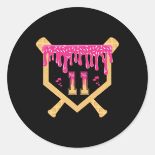 Sell 11 Year Old Birthday Drip 11th Birthday Ice C Classic Round Sticker