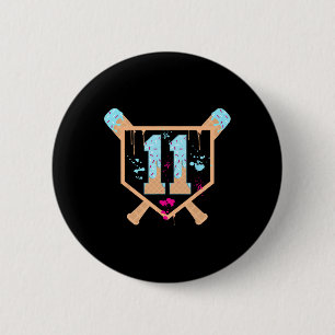 Sell 11 Year Old Ice Cream Drip 11th Birthday Boy 6 Cm Round Badge
