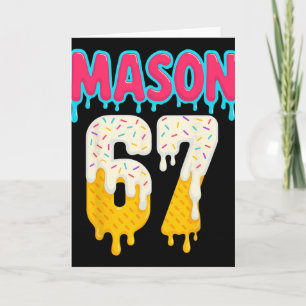 Sell 6 7 Ice Cream Drip Number 67 Funny Six Seven Card
