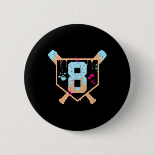 Sell 8 Year Old Ice Cream Drip 8th Birthday Boy Nu 6 Cm Round Badge