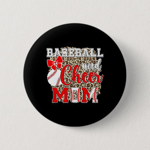 Sell And Cheer Mom Leopard Cheerleading And Sell M 6 Cm Round Badge