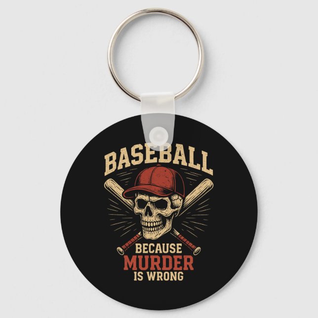 Sell Because Murder Is Wrong Funny Softll Player  Key Ring (Front)