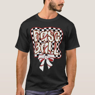 Sell Bow Coquette Funny Sell Lovers Chequered Wome T-Shirt