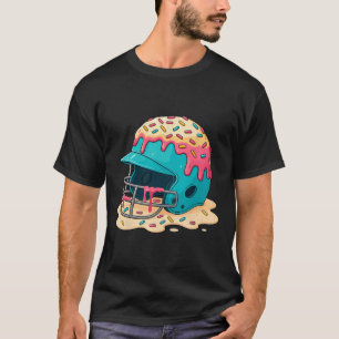 Sell Catcher Helmet With Face Mask Ice-cream Dripp T-Shirt