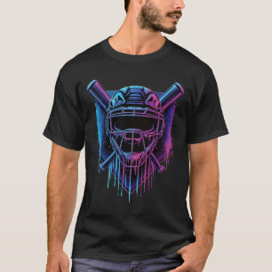 Sell Catcher Mask Paint Dripping Sell Fan Young Bo T-Shirt