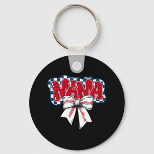 Sell Coquette Bow Sell Mama Game Day Women Kids  Key Ring