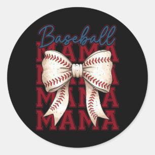 Sell Coquette Bow Sell Mama Mothers Day Women Kids Classic Round Sticker