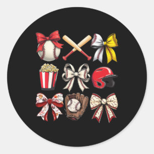 Sell Coquette Bow Sell Mama Sell Mum Mothers Day 1 Classic Round Sticker