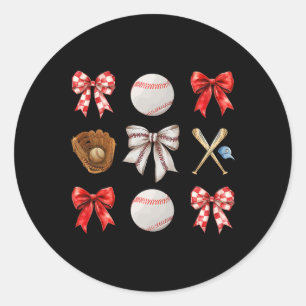 Sell Coquette Bow Sell Mama Sell Mum Mothers Day Classic Round Sticker