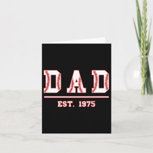 Sell Dad Est. 1975 Softll Fathers Day Birthday Vin Card
