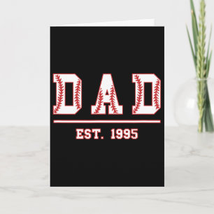 Sell Dad Est. 1995 Softll Fathers Day Birthday Vin Card