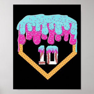 Sell Drip 10 Year Old Ice Cream 10th Birthday Boy  Poster