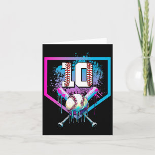 Sell Drip 10th Birthday Home Plate Boy Youth 10 Ye Card