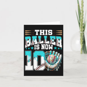 Sell Drip 10th Birthday Party Boy Sport Fan 10 Yea Card