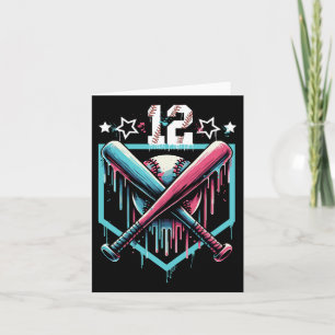 Sell Drip 12th Birthday Boys Number 12 Youth 12 Ye Card