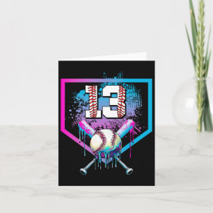 Sell Drip 13th Birthday Home Plate Boy Youth 13 Ye Card